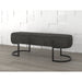 Worldwide Home Furnishings Caprese-Bench-Vintage Charcoal Bench 401-269CHR/BK
