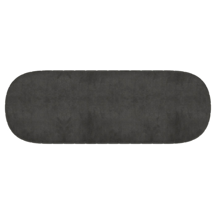 Worldwide Home Furnishings Caprese-Bench-Vintage Charcoal Bench 401-269CHR/BK