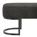 Worldwide Home Furnishings Caprese-Bench-Vintage Charcoal Bench 401-269CHR/BK
