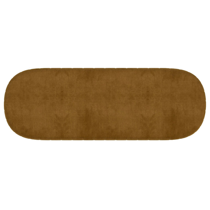 Worldwide Home Furnishings Caprese-Bench-Vintage Mustard Bench 401-269MUS/BK