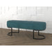 Worldwide Home Furnishings Caprese-Bench-Vintage Teal Bench 401-269TL/BK