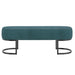 Worldwide Home Furnishings Caprese-Bench-Vintage Teal Bench 401-269TL/BK