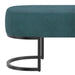 Worldwide Home Furnishings Caprese-Bench-Vintage Teal Bench 401-269TL/BK