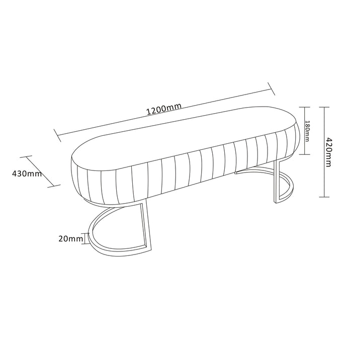 Worldwide Home Furnishings Caprese-Bench-Vintage Teal Bench 401-269TL/BK