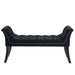 Worldwide Home Furnishings Velci-Bench-Black Bench 401-373BK