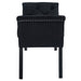 Worldwide Home Furnishings Velci-Bench-Black Bench 401-373BK