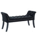 Worldwide Home Furnishings Velci-Bench-Black Bench 401-373BK