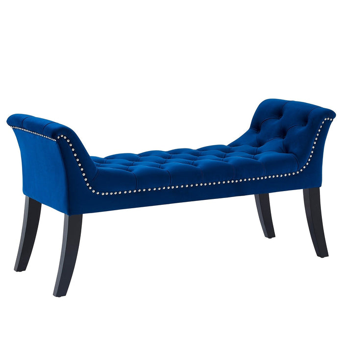 Worldwide Home Furnishings Velci-Bench-Blue Bench 401-373BLU