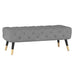 Worldwide Home Furnishings Meryl-Bench-Grey Bench 401-568GRY