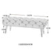 Worldwide Home Furnishings Meryl-Bench-Grey Bench 401-568GRY
