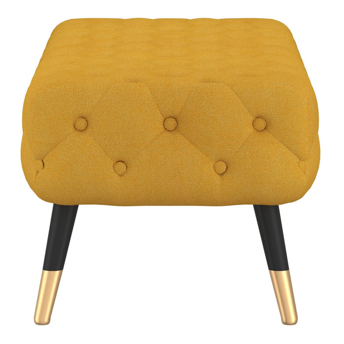 Worldwide Home Furnishings Meryl-Bench-Mustard Bench 401-568MUS
