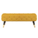 Worldwide Home Furnishings Meryl-Bench-Mustard Bench 401-568MUS