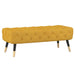Worldwide Home Furnishings Meryl-Bench-Mustard Bench 401-568MUS