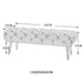 Worldwide Home Furnishings Meryl-Bench-Mustard Bench 401-568MUS
