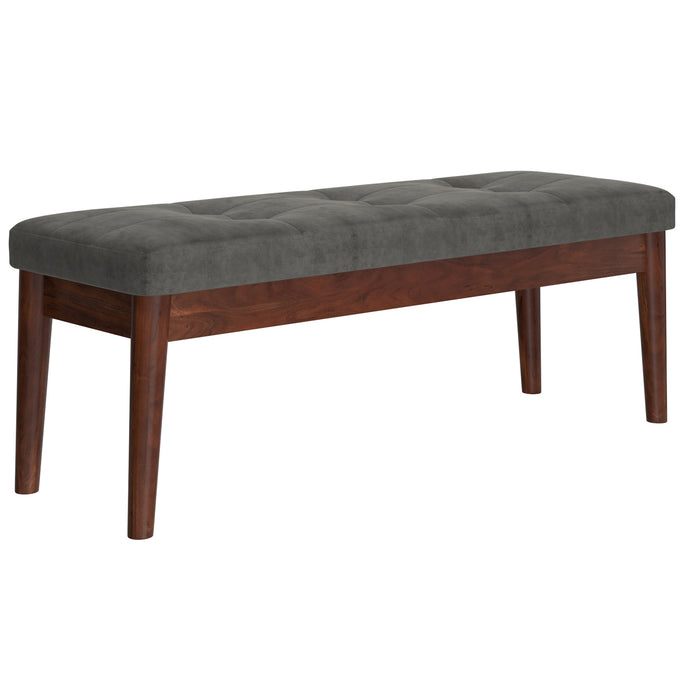 Worldwide Home Furnishings Ingrid-Bench-Vintage Charcoal Bench 401-570CH