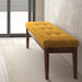 Worldwide Home Furnishings Ingrid-Bench-Vintage Mustard Bench 401-570MUS