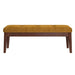 Worldwide Home Furnishings Ingrid-Bench-Vintage Mustard Bench 401-570MUS