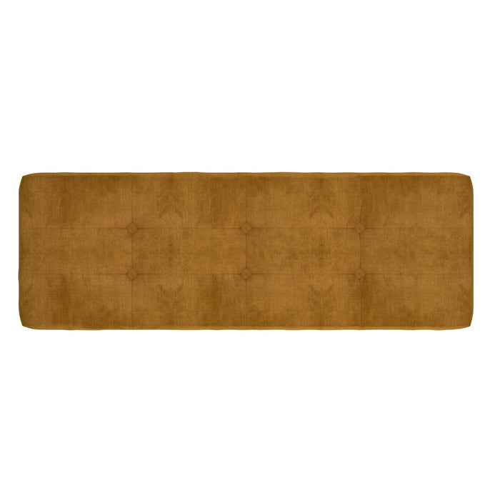 Worldwide Home Furnishings Ingrid-Bench-Vintage Mustard Bench 401-570MUS