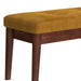 Worldwide Home Furnishings Ingrid-Bench-Vintage Mustard Bench 401-570MUS