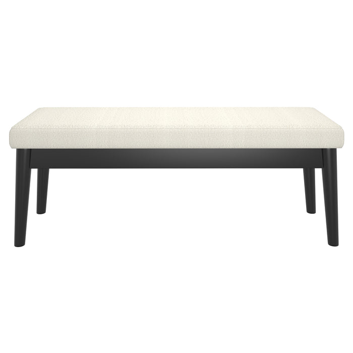 Worldwide Home Furnishings Pebble-Bench-Cream Bench 401-595CM