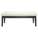 Worldwide Home Furnishings Pebble-Bench-Cream Bench 401-595CM