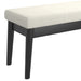 Worldwide Home Furnishings Pebble-Bench-Cream Bench 401-595CM