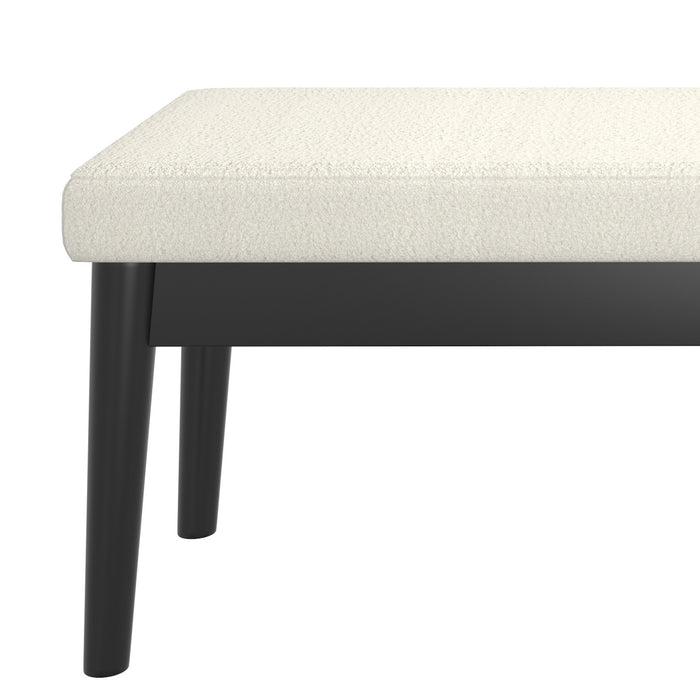 Worldwide Home Furnishings Pebble-Bench-Cream Bench 401-595CM
