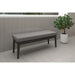 Worldwide Home Furnishings Pebble-Bench-Grey Bench 401-595GY