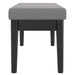Worldwide Home Furnishings Pebble-Bench-Grey Bench 401-595GY
