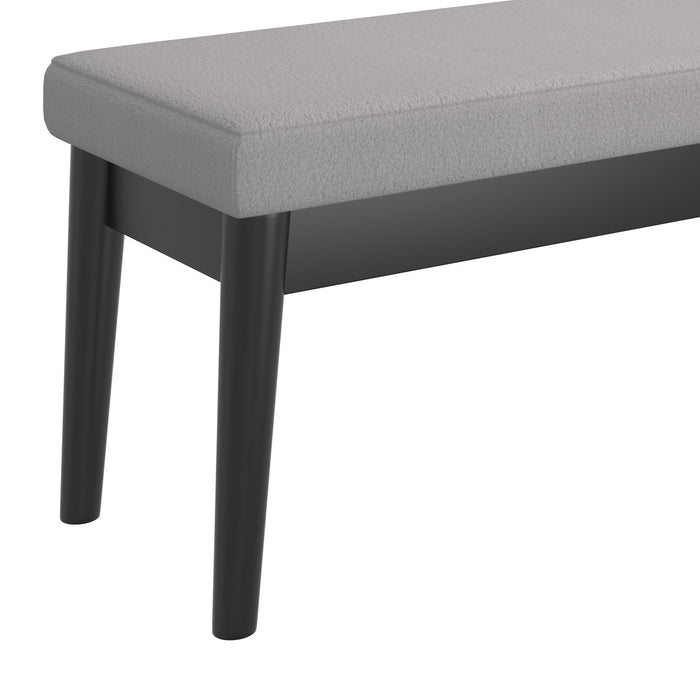 Worldwide Home Furnishings Pebble-Bench-Grey Bench 401-595GY