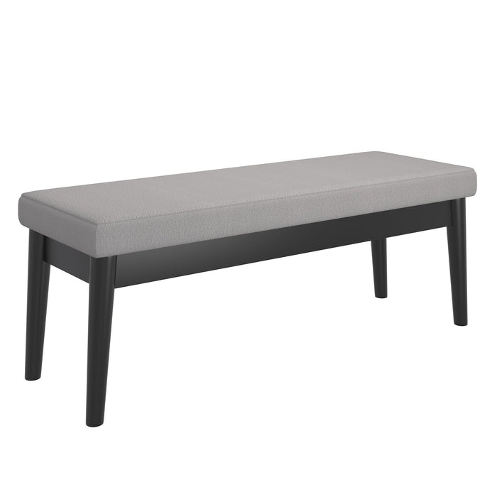 Worldwide Home Furnishings Pebble-Bench-Grey Bench 401-595GY