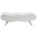 Worldwide Home Furnishings Stealth Ii-Bench-White Bench 401-752WT