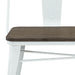 Worldwide Home Furnishings Modus-Bench-White Bench With Back 401-939WT