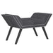 Worldwide Home Furnishings Lana-Bench-Grey Bench 401-950GY