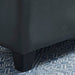 Worldwide Home Furnishings Winston-Storage Ottoman-Grey Rectangular Storage Ottoman 402-257GY