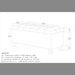 Worldwide Home Furnishings Winston-Storage Ottoman-Grey Rectangular Storage Ottoman 402-257GY