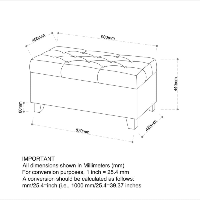 Worldwide Home Furnishings Harper-Storage Ottoman-Beige Rectangular Storage Ottoman 402-503BG