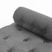 Worldwide Home Furnishings Adith-Storage Ottoman-Grey Storage Ottoman 402-569GRY