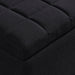 Worldwide Home Furnishings Lila-Storage Ottoman-Black Rectangular Storage Ottoman 402-777BLK