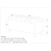 Worldwide Home Furnishings Lila-Storage Ottoman-Black Rectangular Storage Ottoman 402-777BLK