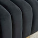 Worldwide Home Furnishings Cortina-Accent Chair-Black/Gold Base Accent Chair 403-433BK