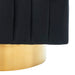 Worldwide Home Furnishings Cortina-Accent Chair-Black/Gold Base Accent Chair 403-433BK