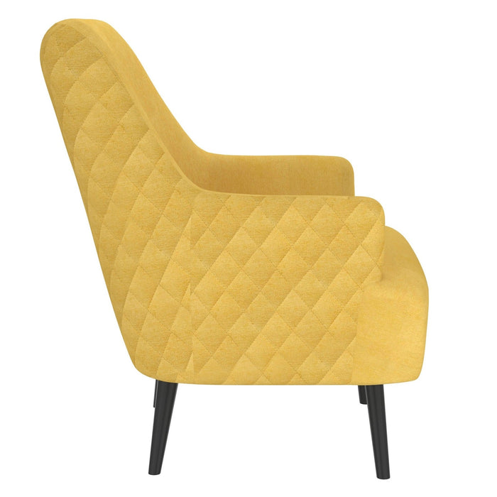 Worldwide Home Furnishings Nomi-Accent Chair-Mustard Accent Chair 403-543MUS