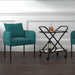 Worldwide Home Furnishings Petrie-Accent Chair-Aqua Accent Chair 403-556AQU/BK