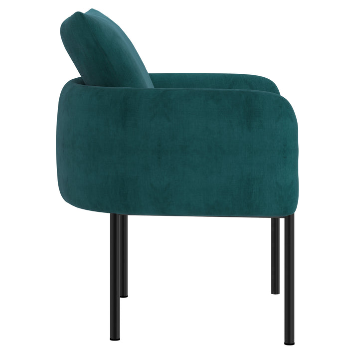 Worldwide Home Furnishings Petrie-Accent Chair-Aqua Accent Chair 403-556AQU/BK