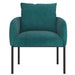 Worldwide Home Furnishings Petrie-Accent Chair-Aqua Accent Chair 403-556AQU/BK
