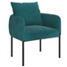 Worldwide Home Furnishings Petrie-Accent Chair-Aqua Accent Chair 403-556AQU/BK