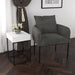Worldwide Home Furnishings Petrie-Accent Chair-Charcoal Accent Chair 403-556CH/BK
