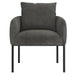 Worldwide Home Furnishings Petrie-Accent Chair-Charcoal Accent Chair 403-556CH/BK