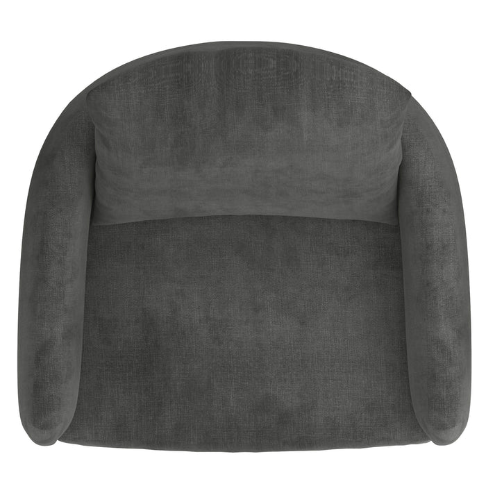 Worldwide Home Furnishings Petrie-Accent Chair-Charcoal Accent Chair 403-556CH/BK